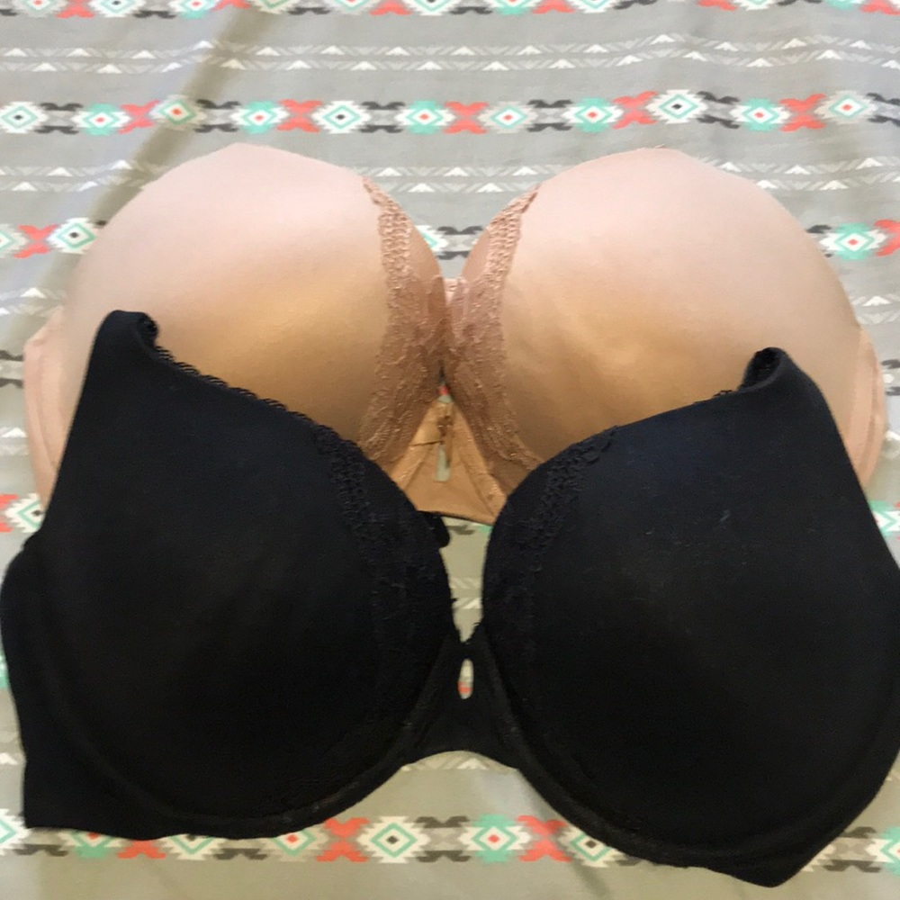 VS padded perfect coverage bras nude/black